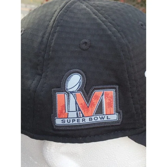 New Era Los Angeles Rams Hat Mens 9FORTY Black Snapback Super Bowl LVI Champions - Picture 6 of 11